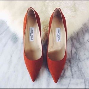 Jimmy Choo Suede Agnes Pumps (85mm)